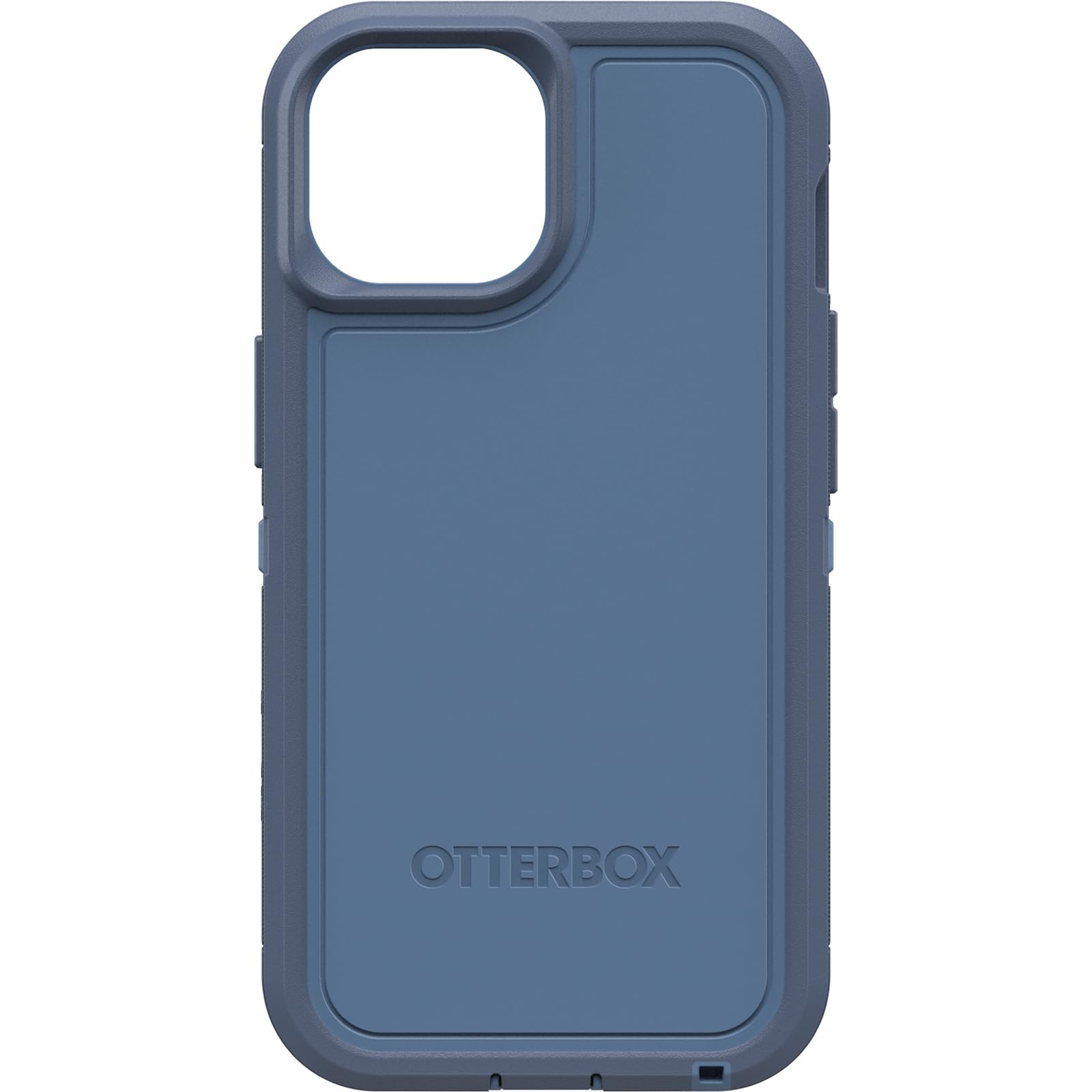 OtterBox iPhone 15, iPhone 14, and iPhone 13 Defender Series XT Case - BABY BLUE JEANS (Blue), screenless, rugged, snaps to MagSafe, lanyard attachment