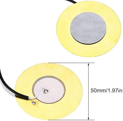 Miniatura 8 de 4PACKS 50MM Pastilla de guitarra Transductor piezoeléctrico amplificador precableado con salida de 0.250 in