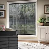 HOTSOON 100% Privacy Aluminum Mini Blinds for Windows Cordless Room Darkening Venetian Blinds Anti-UV Waterproof 1