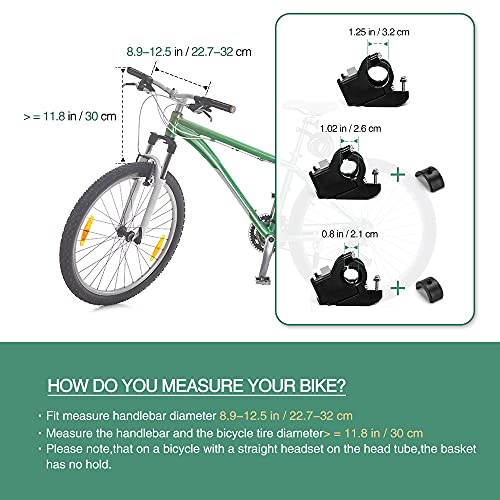 ANZOME Bike Basket, Folding Small Pet Cat Dog Carrier Front Removable Bicycle Handlebar Basket Quick Release Easy… - Image 4