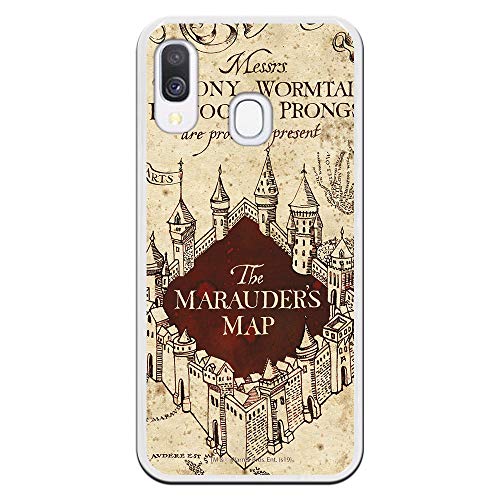 Funda para Samsung Galaxy A40 Oficial de Harry Potter The Marauders Map Fondo para Proteger tu móvil. Carcasa para Samsung de Silicona Flexible...