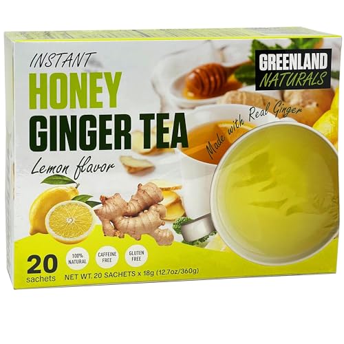 Ginger Tea Lemon Honey Flavor 20 Instant Sachets - Natural