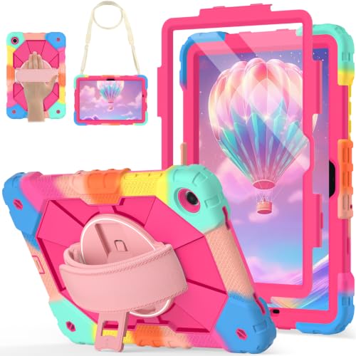 Image of Nitupai Case for Galaxy Tab A11+ Plus 2025 / A9+ 2023 11 Inch, Rainbow Pink