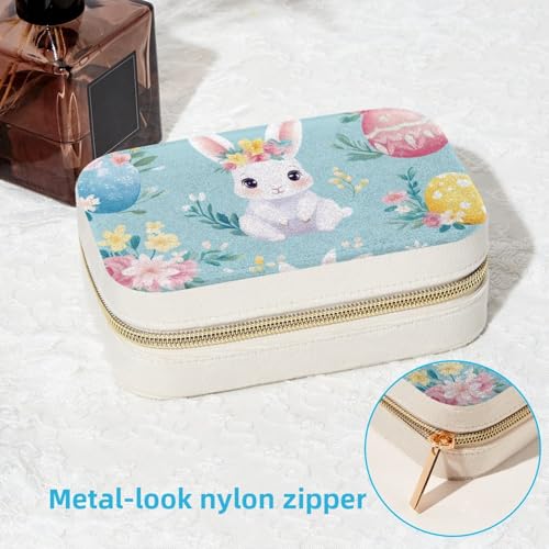 Boîte à bijoux cadeaux de demoiselle d'honneur forme œuf de lapin mignon