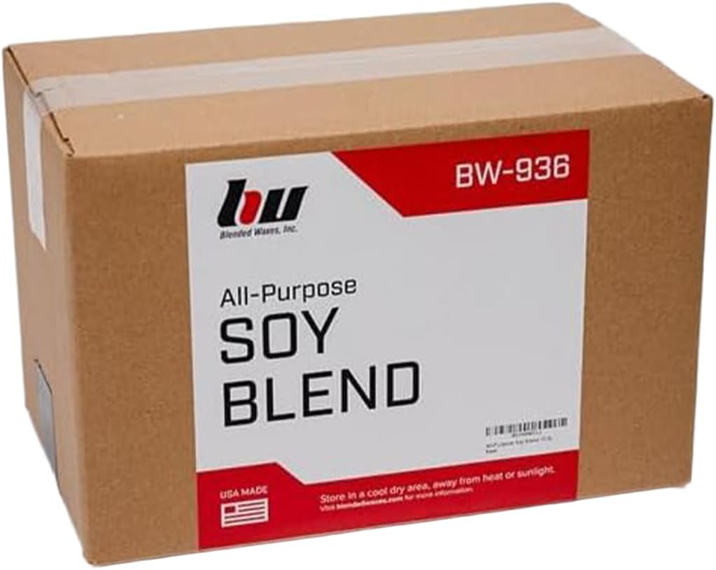 Blended Waxes, Inc. All-Purpose Soy Wax for Candles, Ideal for Pillar, Melts/Tarts, and Containers, Premium Soy Wax for Candle Making 10lb Pack