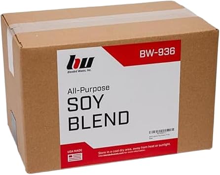 Blended Waxes, Inc. All-Purpose Soy Wax for Candles, 10lb Pack | Ideal for Pillar, Melts/Tarts, Containers, Premium Soy Wax for Candle Making