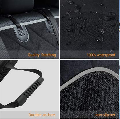 Petalage Dog Car Seat Cover Waterproof Dog Seat Cover For Cars Back Seat Heavy-Duty Nonslip Pet Car Seat Cover Protector Armrest Compatible For Trucks Cars & Suvs #TOP3