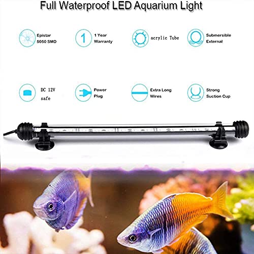 GreenSun LED Aquarium Light Illuminazione Subacquea Copertura della Luce Impermeabile IP68 Lampada Fish Tank con Telecomando RGB, 21 LEDS 5050 SMD, 38 cm, 4.8W - Image 3