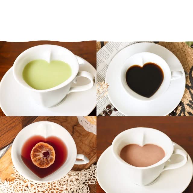 Amazon｜有田焼 セラハート コーヒーカップ&ソーサーペアセット 180ml 