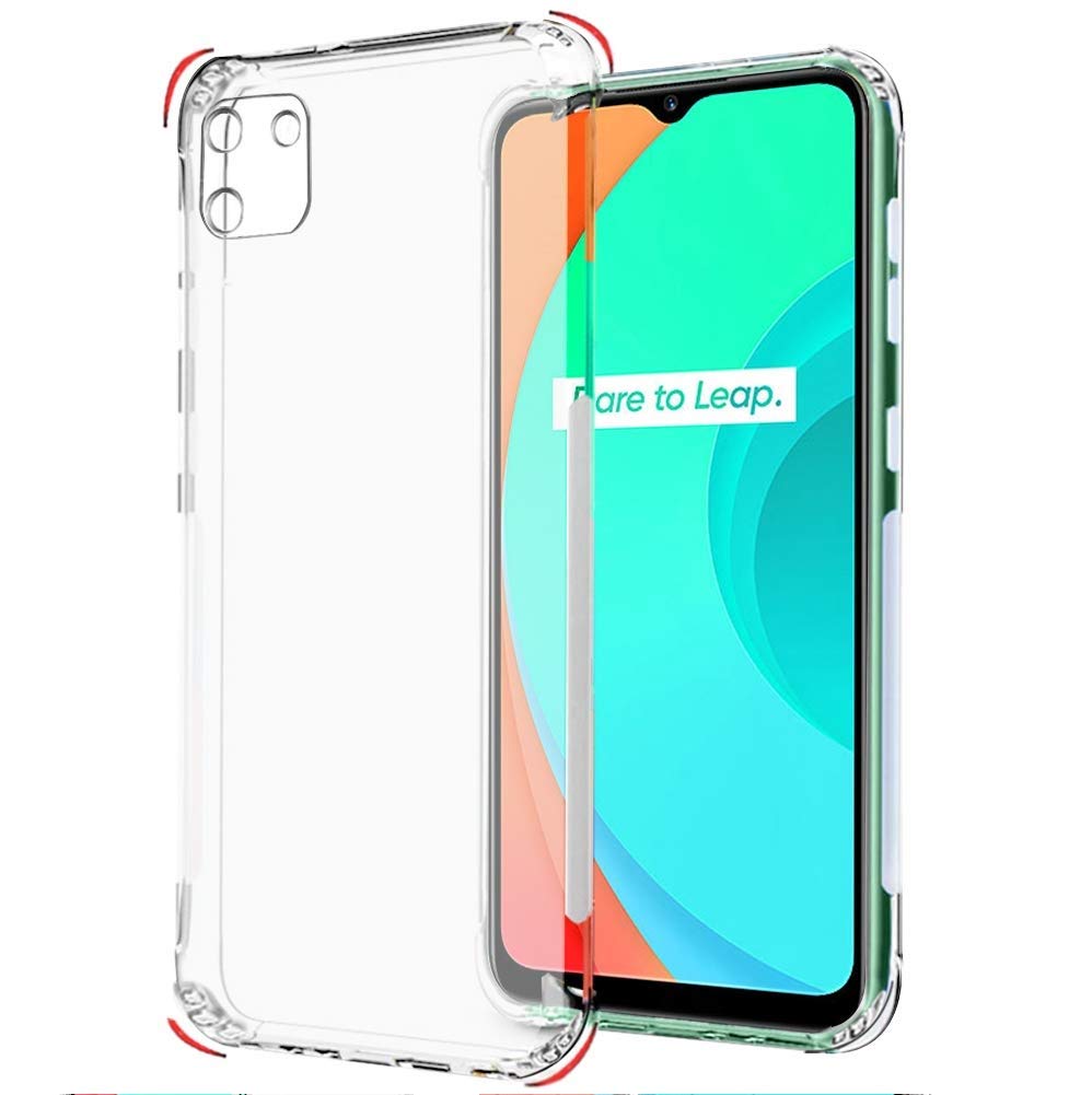 Aaralhub Slim Silicon Matte Soft Finish Flexible Back Cover Case for Realme C11