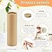 DMuuuDM 12 Pcs 1 oz Paperboard Lip Balm Tubes,Empty Kraft Paper Chapstick Tube Holder,Push-Up Style Biodegradable Solid Perfume Lip Gloss Container for DIY Homemade Balm Container - Brown