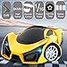 KULARIWORLD Remote Control Car, Drift RC Cars Toys for Kids Boys Girls,1/16 Scale 10KMH High Speed Super Vehicle with Headlight,Yellow Racing Hobby Best Xmas Birthday Gift for Kid
