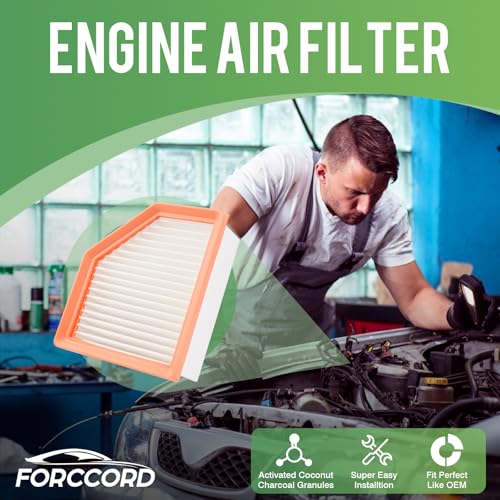 Image of 2-Pack Engine Air Filter Fits for 2021-2025 2026 Nissan Rogue 2.5L Air Filter Replacement 16546-6RA0A Car Accessories