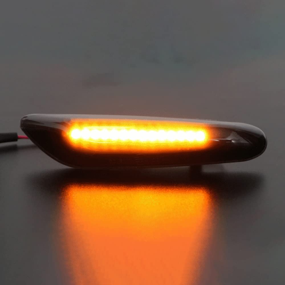 SYLTER Repetidores Luces Intermitentes Para Coche Luces De Posición Lateral Accesorios Intermitentes Para E90 E60 E46 E87 E91 E92 LED Indicador