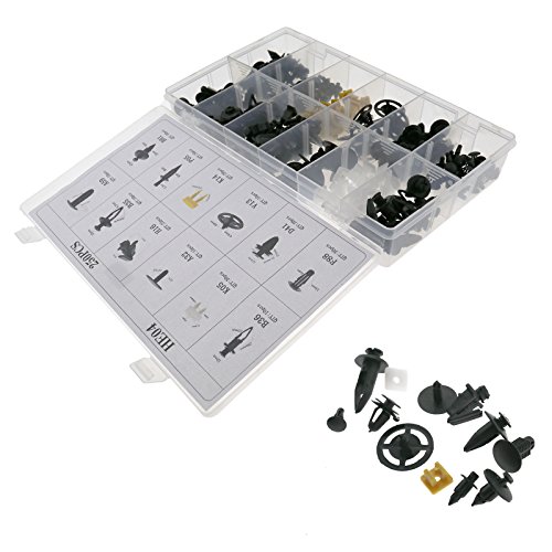 Create Idear - 250 Pinzas de Clip para Remaches de Coche con Cierre de Agujero para Guardabarros