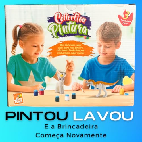 Brinquedo Unicórnio Para Pintar De Vinil Lavável Atóxico Permitindo Várias Pinturas Diferentes