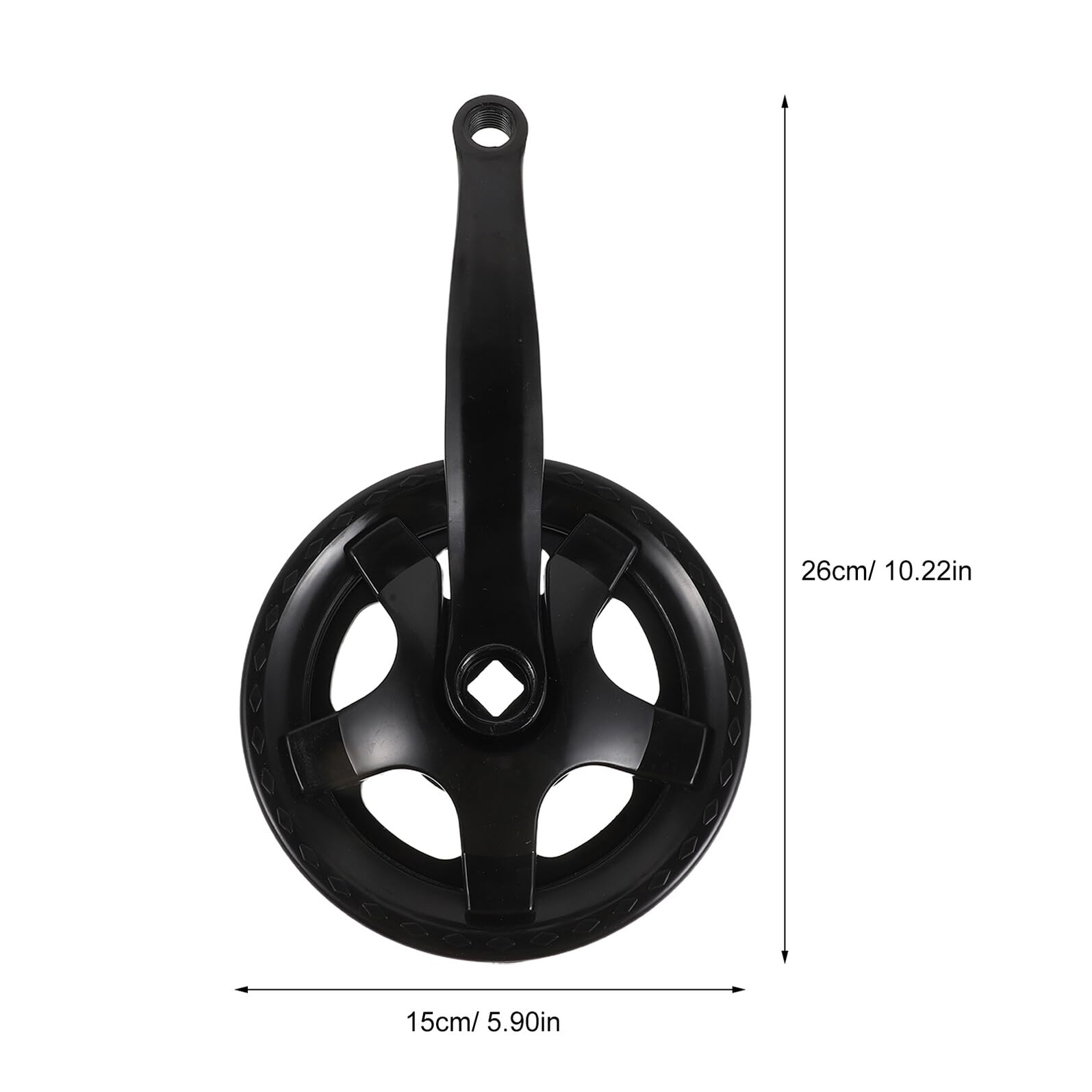 Set Guarnitura Bici con Braccio Pedivella Conico Quadrato 32 Denti in Lega con Protezione Corona, Guarnitura per Mountain Bike e Bici Elettrica, Installazione Rapida per Uso
