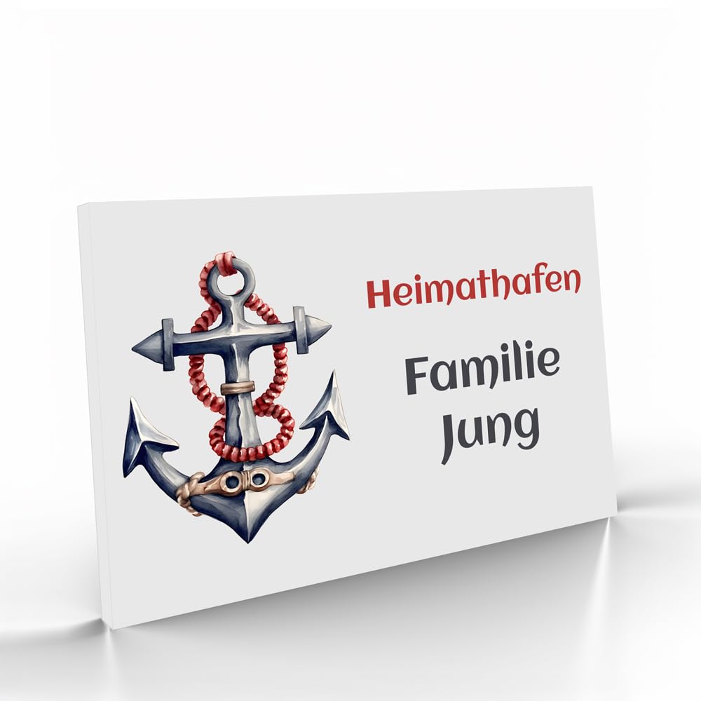Jung Edelstahl Design V2A Edelstahl Türschild – Individuell bedruckbar | Hochwertiges Firmenschild, Büroschild oder Namensschild (Weiß RAL9016, 300x200 mm)