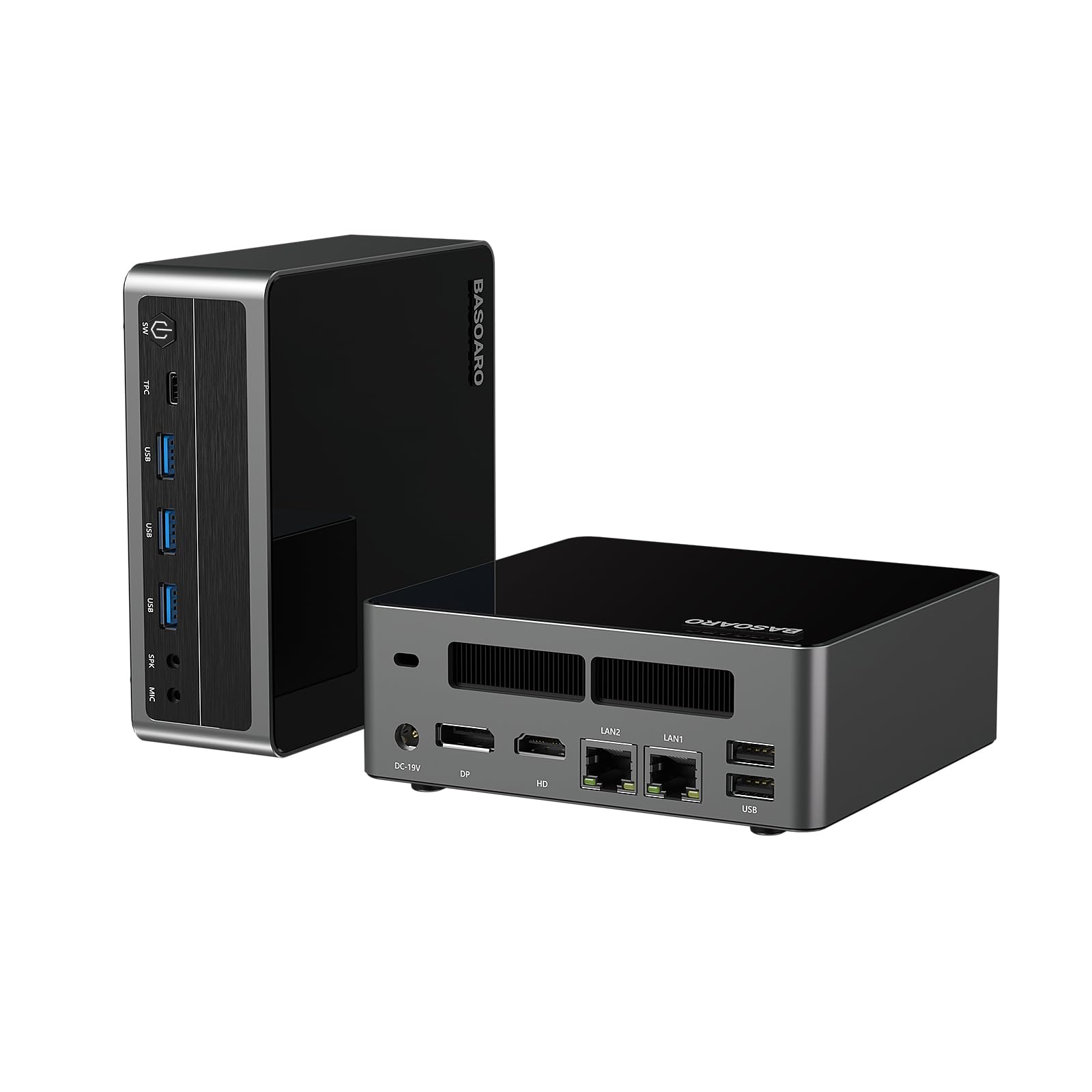 BASOARO AI Mini PC AMD Ryzen 7 7840HS (up to 5.1GHz) 32GB RAM 512GB SSD