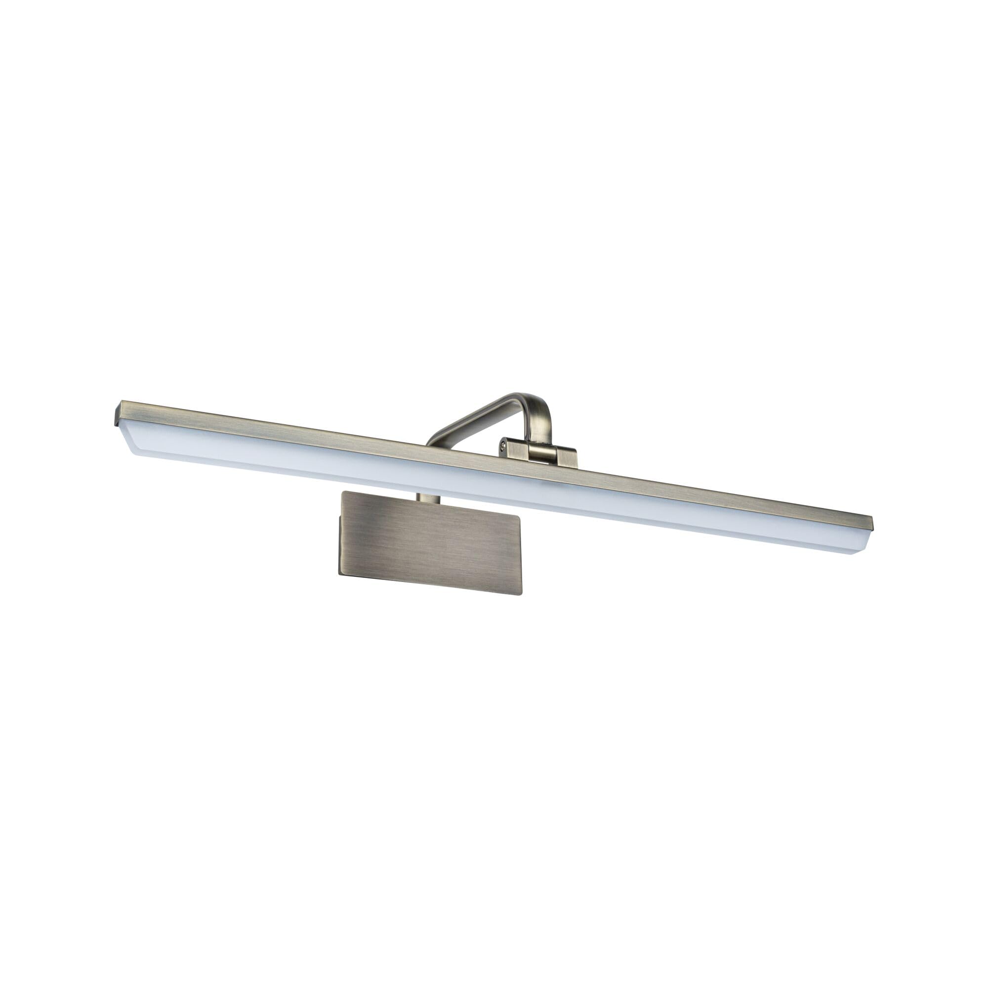Paulmann 95570 Luce LED Renan 600 mm incl. 1x11 W Bianco Caldo Ottone Brunito Illuminazione Quadri Metallo, Acrilico Applique 3000 K 11 W