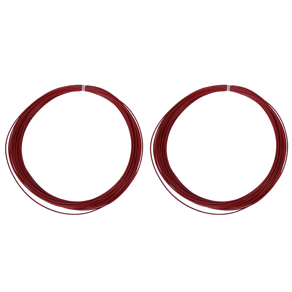 Badminton String, Badmitton String 25 to 30 Pounds 25 to 30 Pounds 10m High Flexibility Badminton String Line with Elasticity And Strength Badminton for Badminton Training (Red)