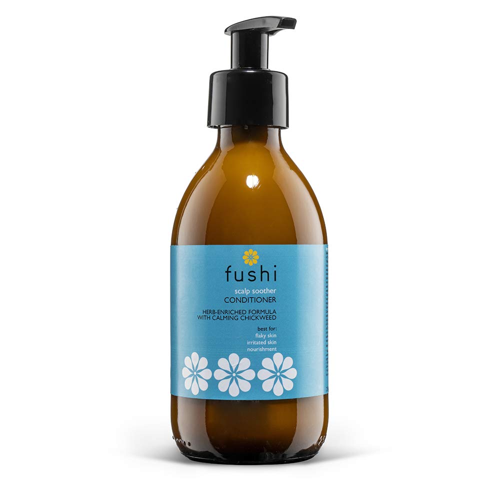 Fushi Wellbeing Scalp Soother Herbal Conditioner 230ml Glass Bottle - 2 Pack