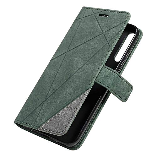 SONWO Case for Huawei Y7P Case, Premium Leather Flip Wallet Case Magnetic Closure Card Slots Kickstand Phone Case for Huawei Y7P, Green - Image 4