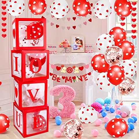 Qpout Valentine's Day Balloon Boxes Set Cover