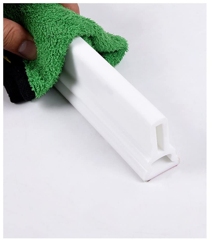 TapóN de Agua de Silicona Cinta Impermeable Plegable De Silicona, Barrera De Ducha Junta Puerta De Ducha Autoadhesiva Desagüe De Agua De La Junta Del Suelo Del Baño ( Color : Bianco , Size : 7m/275 in