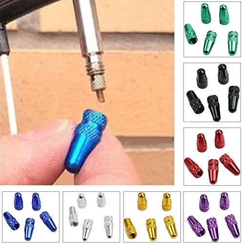 BARMI Accesorios para Bicicleta Tapas para Válvula de Aire Presta Compatible con MTB, Color Morado miniatura 2