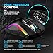 HIRALIY F300 Gaming Mouse Wired 10,000 DPI Adjustable 7 Programmable Buttons 16.8 Million Chroma RGB Color Backlit Ergonomic Comfortable Grip for Gamer Desktop Laptop PC-PMW3325 Game Sensor