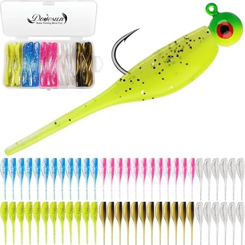 Dovesun Crappie Lures Kit with Tackle Box Cover