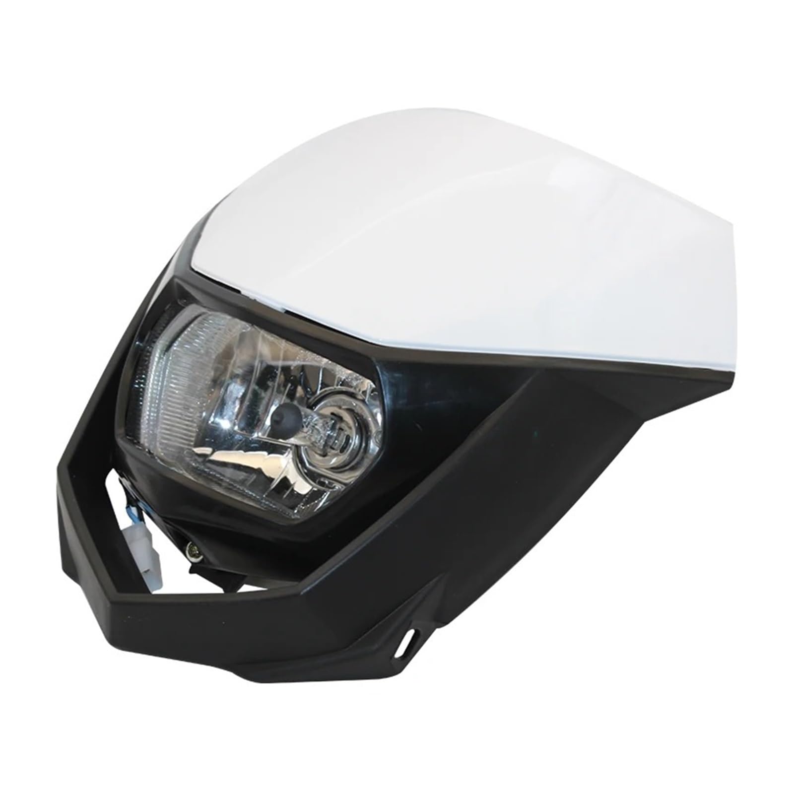 Gruppo Ottico Anteriore Moto Kit Modificato Per Motocicletta Universale 35W Faro H4 Piastra Maschera Carena Dirt Bike Faro(2)