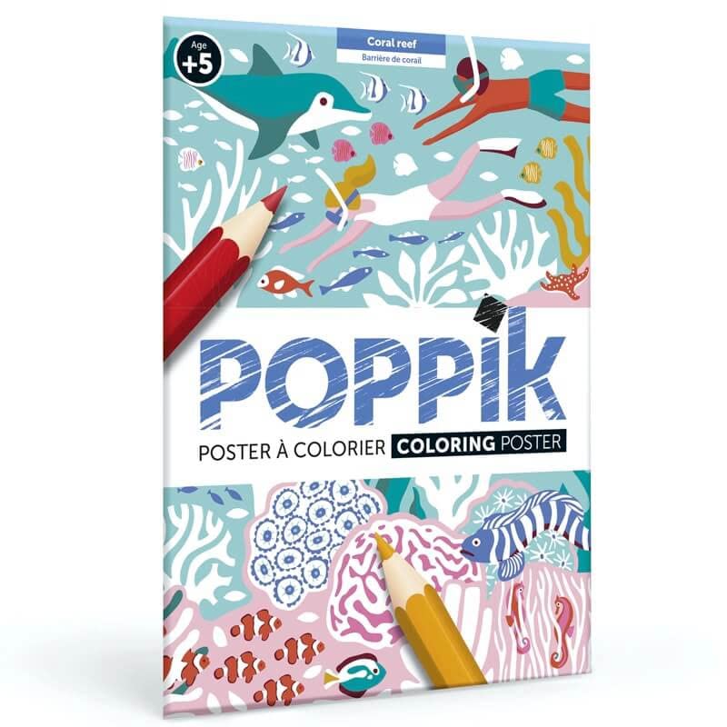 POPPIK Giant Colouring Sheet - Coral Reef