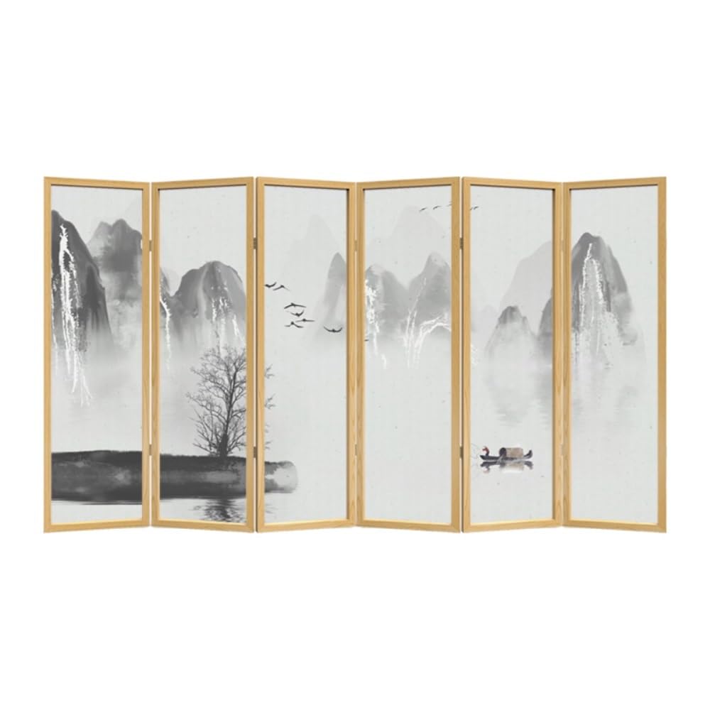 Privacy Screen Simple Screen Partition Home Living Room Porch Tea Foldable Background Wall Semi-transparent Privacy Room Divider