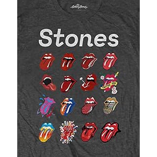 Rolling Stones The T Shirt Tongue Evolution Tour Nouveau Officiel Homme Charcoal - Les Beatles, Paul McCartney, John Lennon, RIngo Starr, George Harrison Rolling Stones The T Shirt Tongue Evolution Tour Nouveau Officiel Homme Charcoal – Image 3