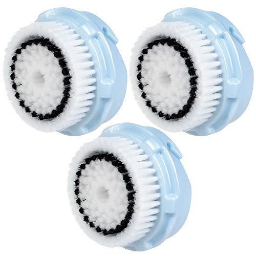 3 x cabezales de brossante hofoo®. Delicado producto de limpieza facial para Clarisonic delicada piel (Recambio). Funciona con Mia Alpha ajuste Aria) Smart perfil (1, 2, 3, Plus, Sonic Radiance