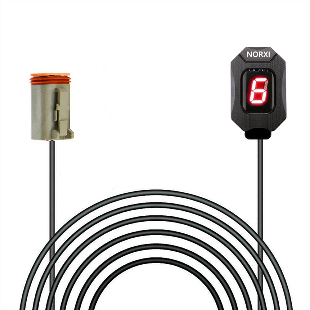 Indicador Marchas Moto Indicador de Marcha Medidor para Harlei Motocicleta Play EFI Motor ECU Enchufe Montaje 6 velocidades 1-6 Nivel indicador Velocidad