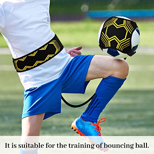 Dokeno Fussballtrainer Mit Schnur - Trainingszubehör Und Geschenk für Kinder, Erwachsene, Fußballer - Trainingsgerät für Bälle Größe 3, 4, 5