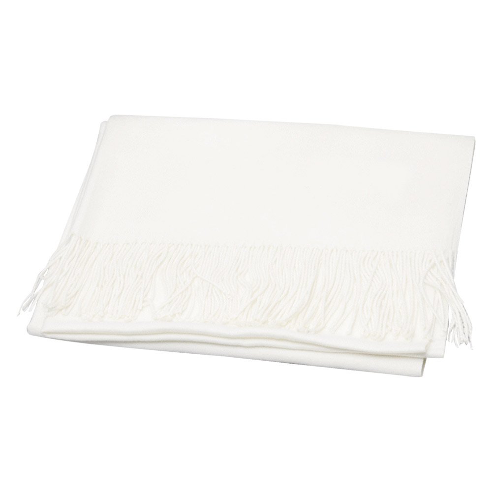 Long Stoles Lady Women Fashion Cashmere Pashmina Scarf Wrap Shawl (White)