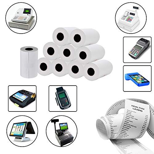 RyhamPaper 50 Rolls Thermal Receipt Paper, Thermal Paper 2 1/4\" x 85\' Pos Receipt Paper, Cash Register Rolls - Thumbnail 5