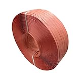 PPバンド 手締め ストッパー用 幅15mm 長さ1000m巻 プラカゴ 手締め 手編み 手芸 梱包 発送 (赤) 【S15-1赤】