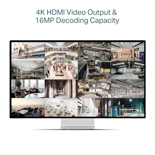 Image of VIGI NVR2016H 16 Channel Network Video Recorder, 4K HDMI, 16MP, H.265+, Plug and Play, Two-Way Audio, Remote Monitoring
