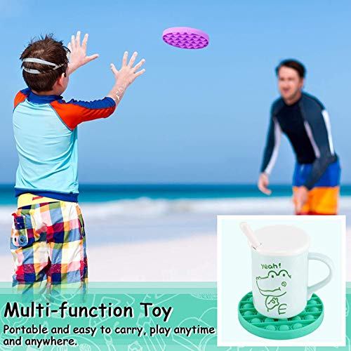 PUTOWUT Pop Pop Bubble Fidget Toy Silikon Sensorisches Zappeln Spielzeug, Autismus Special Needs Stressabbau, Toys for Kids Adults Angst Relief
