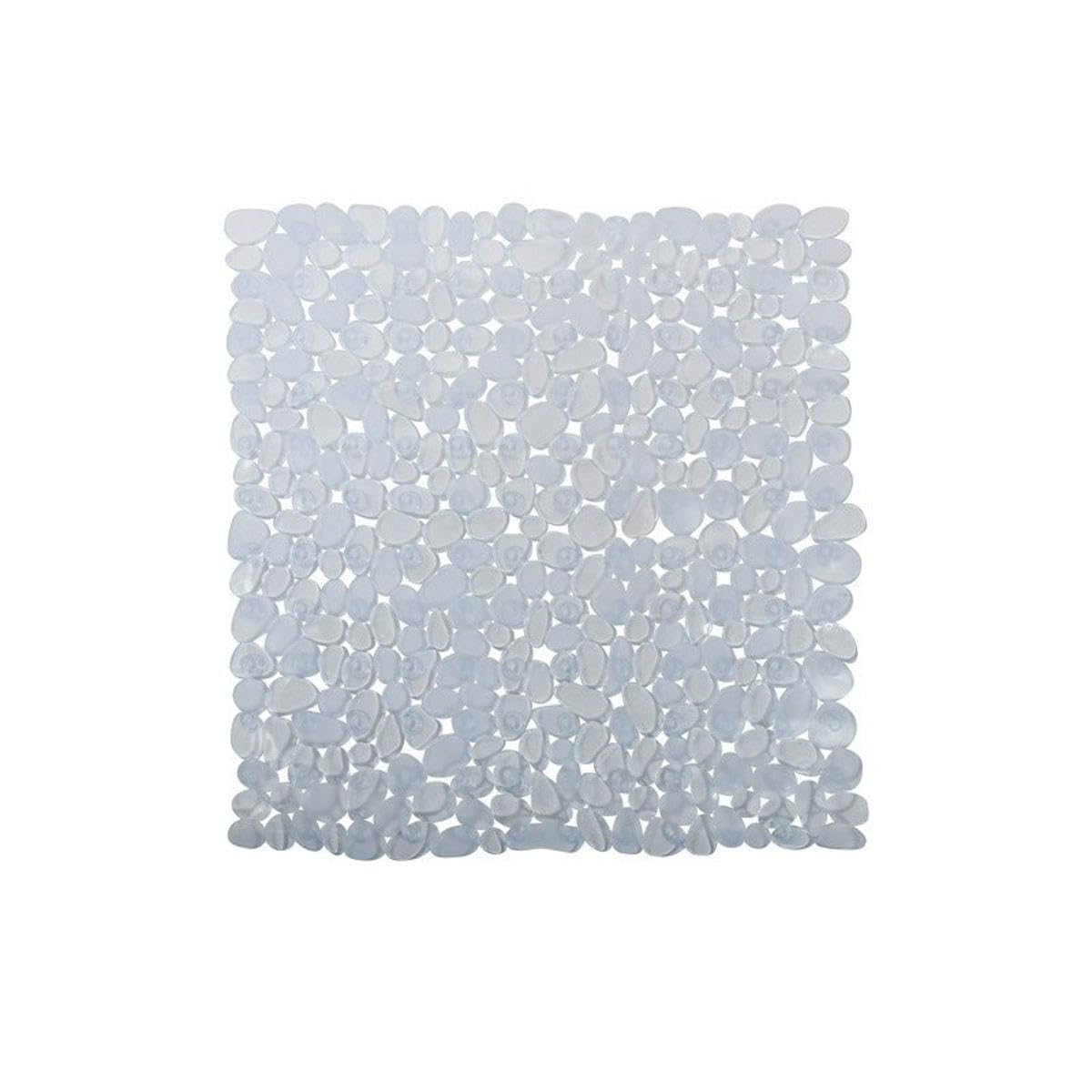 MSV "Pebble Bath Mat, Transparent, 54 x 54 cm, 54 x 54 cm (Square)