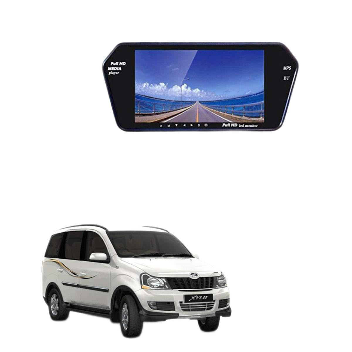 Kandid Car 7 Inch Rearview Led Monitor Screen for Mahindra Xylo-image-10