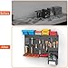 TORACK Metal Pegboard Wall Organizer 4ft Wide, Tool Storage Pegboard System for Garage with Accessories, Wall Mount Storage Bins, Shelves, Peg board Tool Organizer Kit for Workbench(Black)