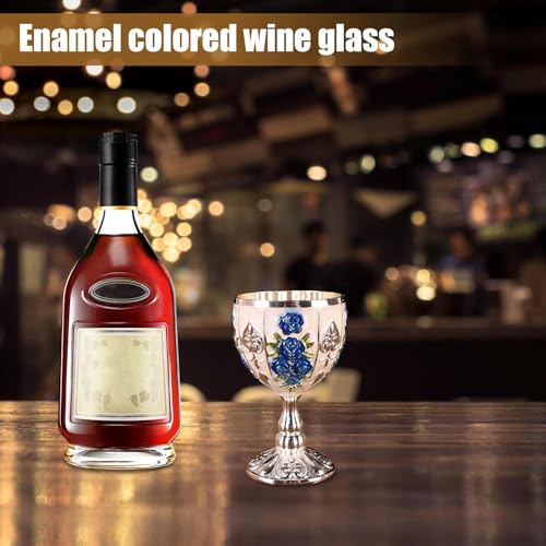 Mini kielich, 30 ml europejski kubek kielicha ze stopu cynku | mały kubek do wina do piwa, koktajlu whisky, ozdoby retro do domowego baru, na ślub, prezent
