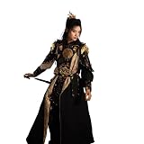 Armor Outfit Women Generals Soldier Armor Split Metal Armour Outfit Female Halloween Cosplay Costume (Black set)