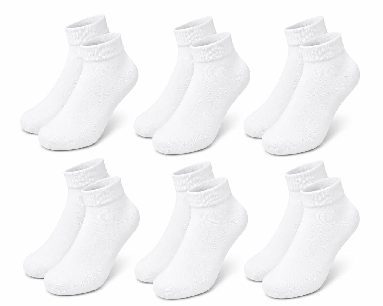 Ankle Length Socks for Man Durable Breathable Cotton White Colour Pack of 5-picture-38